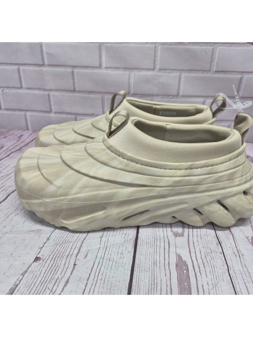 Crocs Echo Storm Marble 210759-0LK Slip On Shoes Men's Size 10M/12W Bone ~ New - Picture 4 of 9